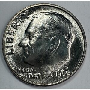 1968 D Roosevelt Dime 10¢ BU Uncirculated Coin Free Shipping